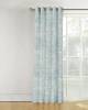 textured design readymade window curtain available in grey color